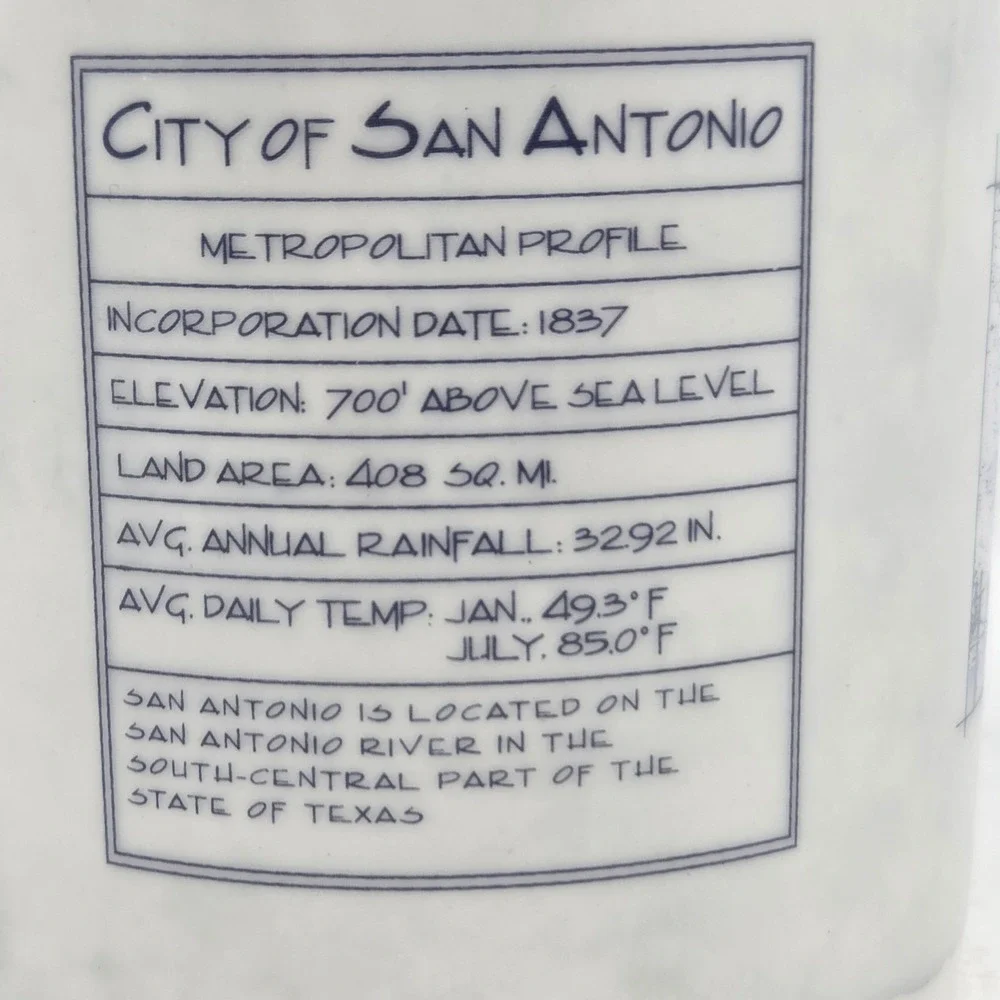 Starbucks San Antonio Texas Alamo Architecture Series Coffee Mug 18 oz 2006 VTG